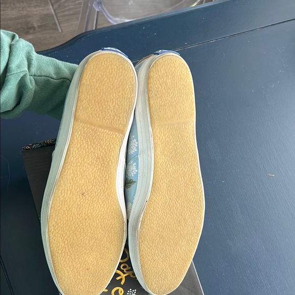 Keds Light Blue Floral Canvas Sneakers - Picture 7 of 8